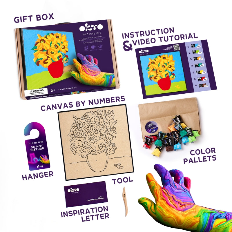 Sensory Art 3D Creative Set Sunflowers - Okto