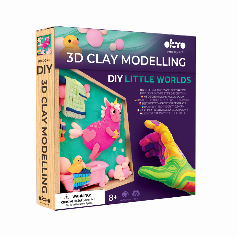 3D Clay Modelling DIY Little Worlds Set - Okto