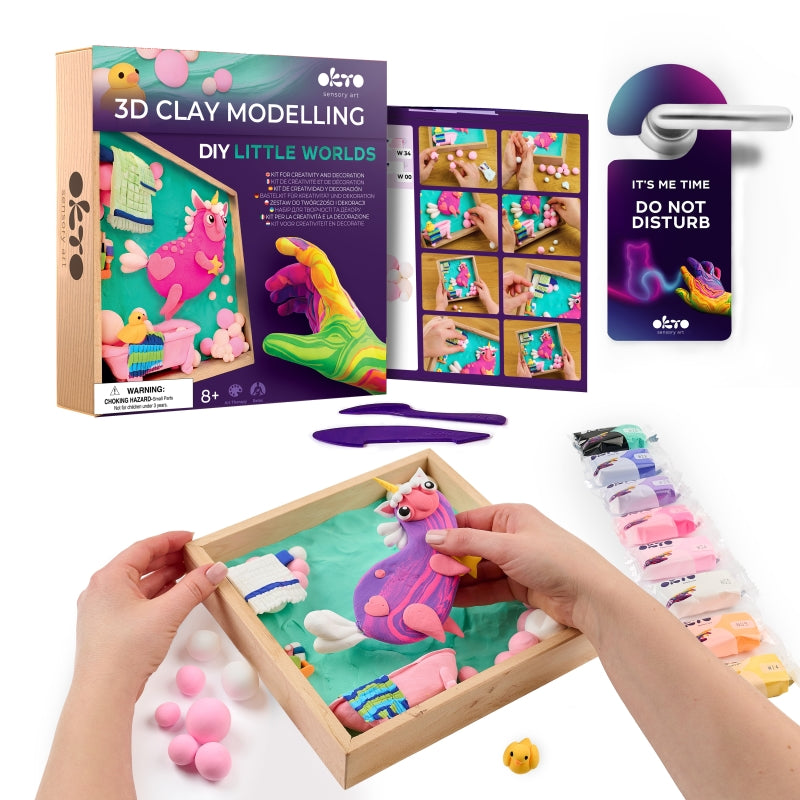 3D Clay Modelling DIY Little Worlds Set - Okto