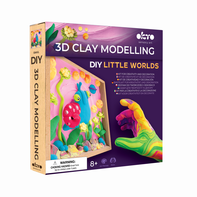 3D Clay Modelling DIY Little Worlds Set - Okto