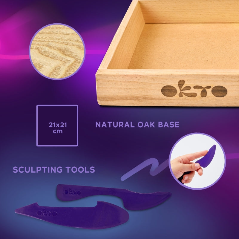 3D Clay Modelling DIY Little Worlds Set - Okto