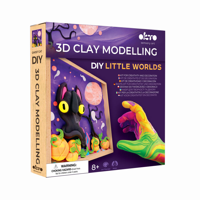 3D Clay Modelling DIY Little Worlds Set - Okto
