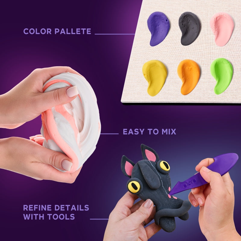 3D Clay Modelling DIY Little Worlds Set - Okto