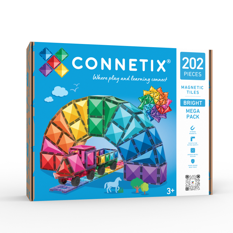 Mega Pack 202pc Magnetic Tiles - Connetix