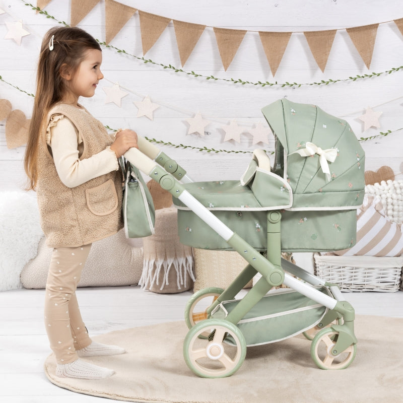 Zeo Doll Pram Bayer Sage Green