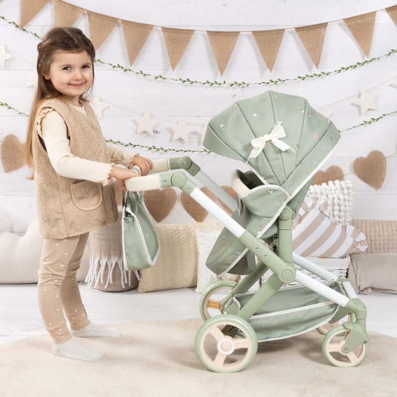 Zeo Doll Pram Bayer Sage Green