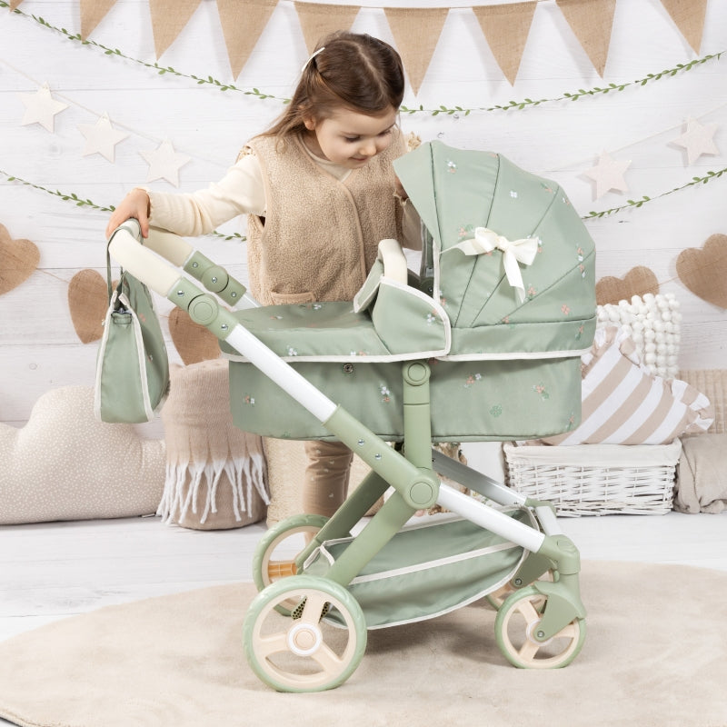 Zeo Doll Pram Bayer Sage Green