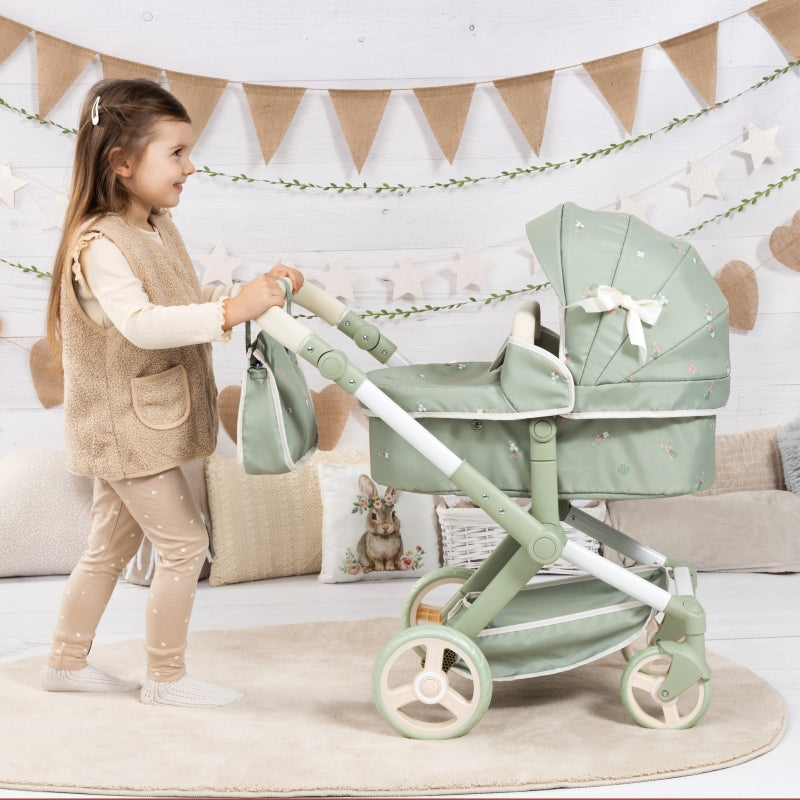 Zeo Doll Pram Bayer Sage Green
