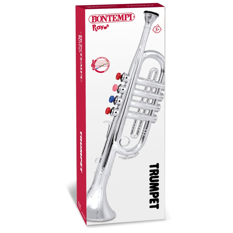 Toy Silver Trumpet 42cm