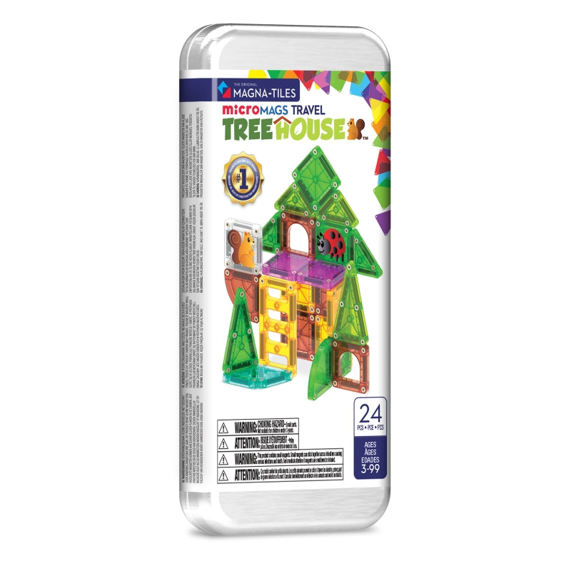 Micro Mags Travel Set Tree House 24pc - Magna Tiles