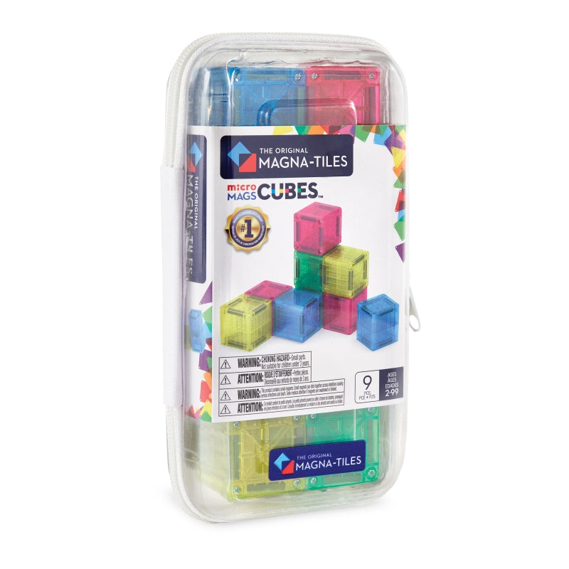 MicroMAGS Cubes 9pc Set - Magna Tiles