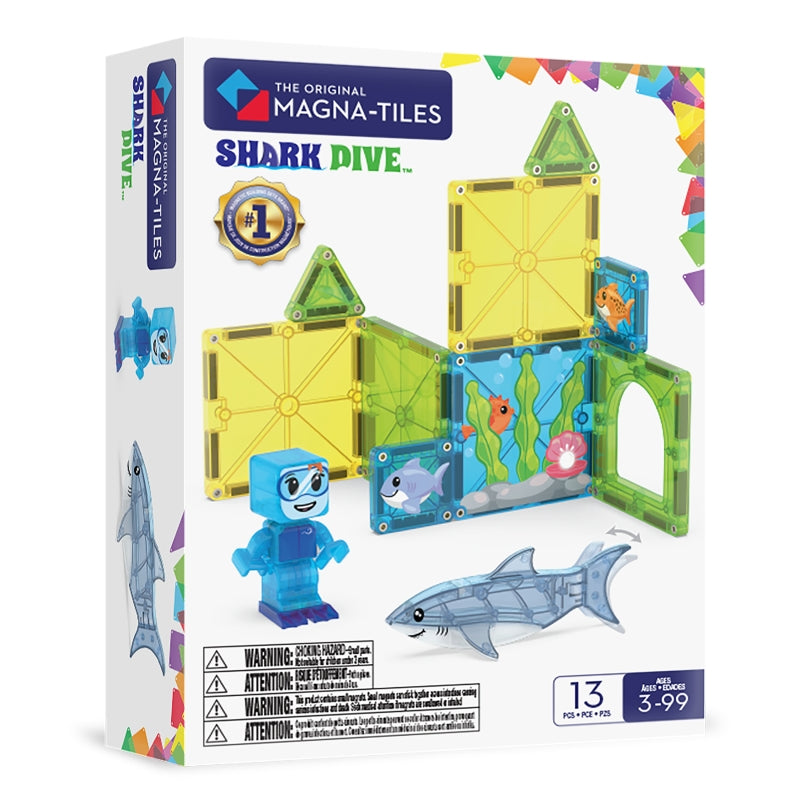 Shark Dive 13pc Set - Magna Tiles