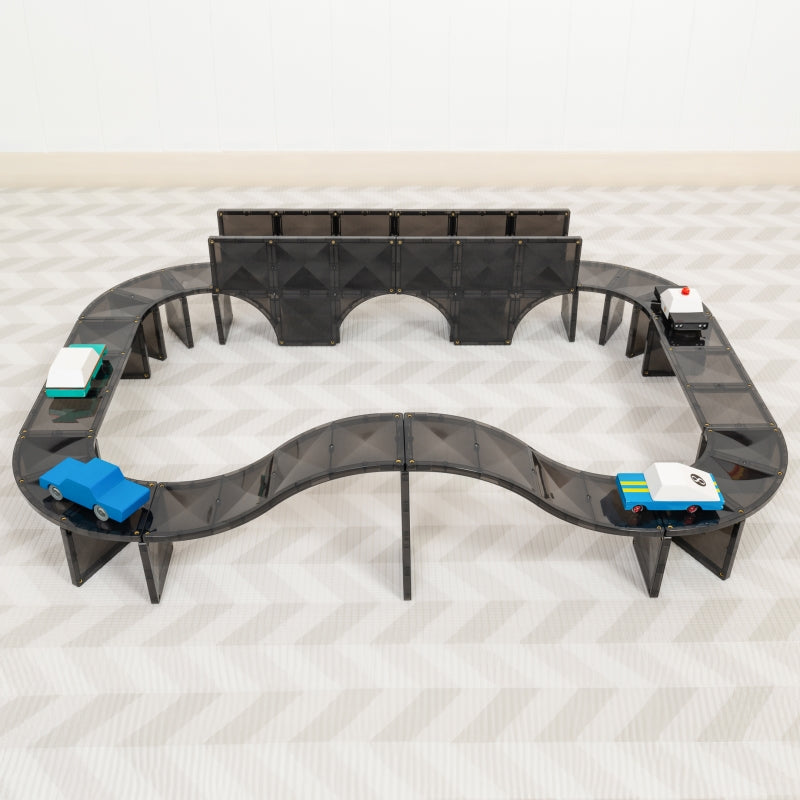 Creative Roads Pack 48pc Magnetic Tiles - Connetix