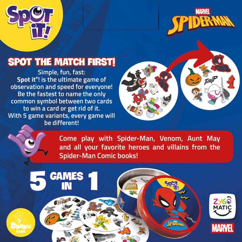 Spot It Spiderman Edition