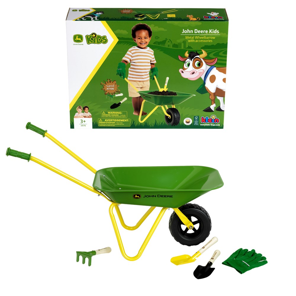 Wheelbarrow set with Accessories John Deere - Klein