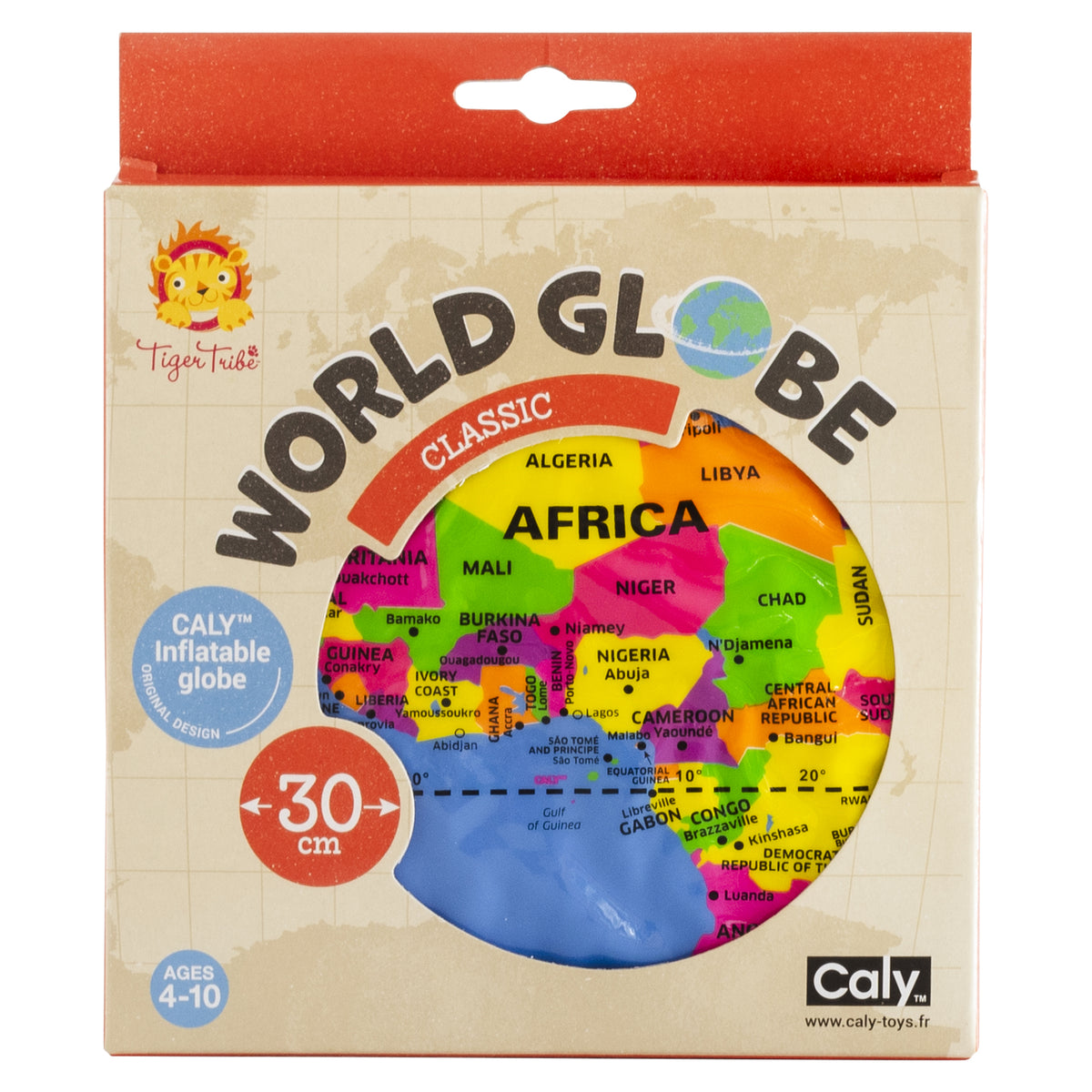 Inflatable World Globe 30cm - Tiger Tribe