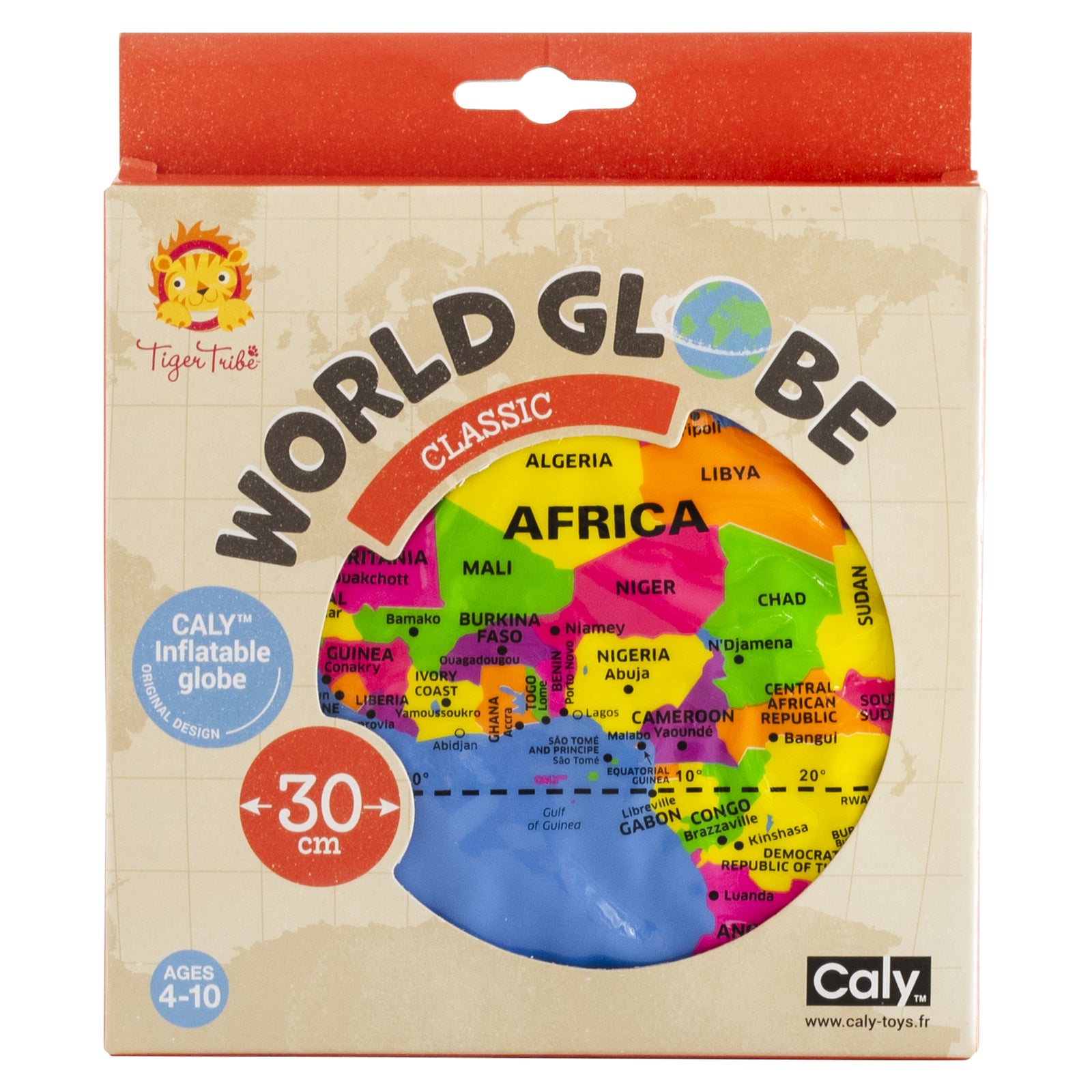 Inflatable World Globe 30cm - Tiger Tribe