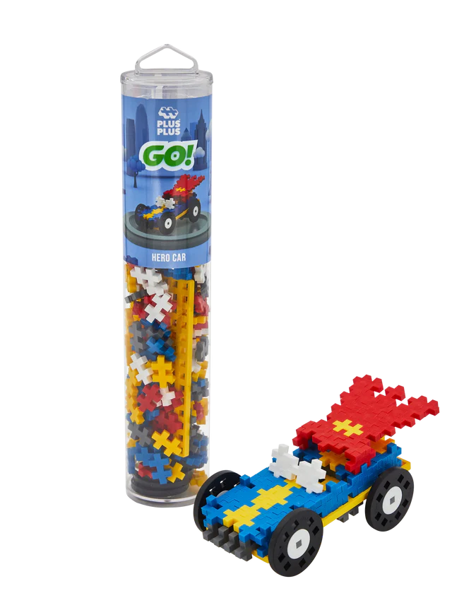 Colour Cars GO 200pc Tube - Plus Plus