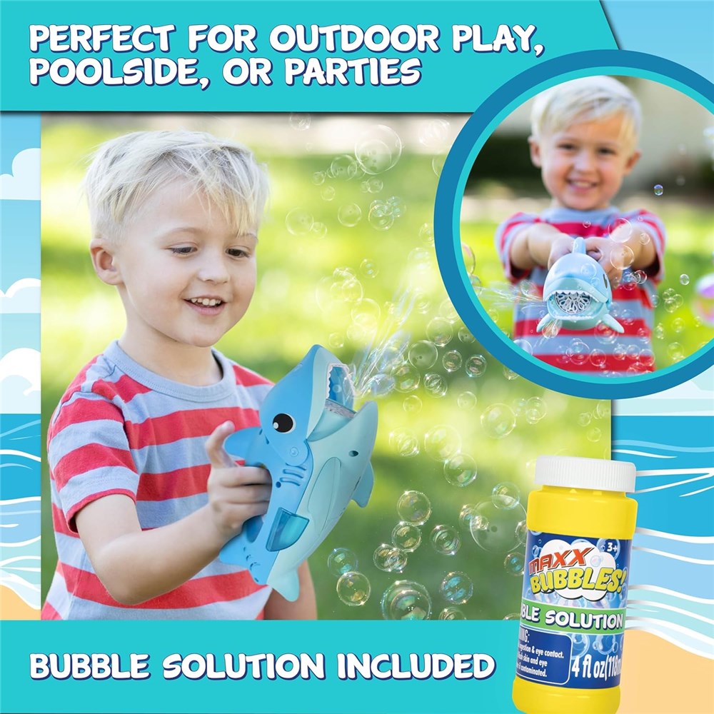 Handheld Shark Bubble Maker -MAXX Bubbles