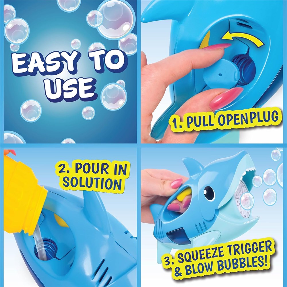 Handheld Shark Bubble Maker -MAXX Bubbles