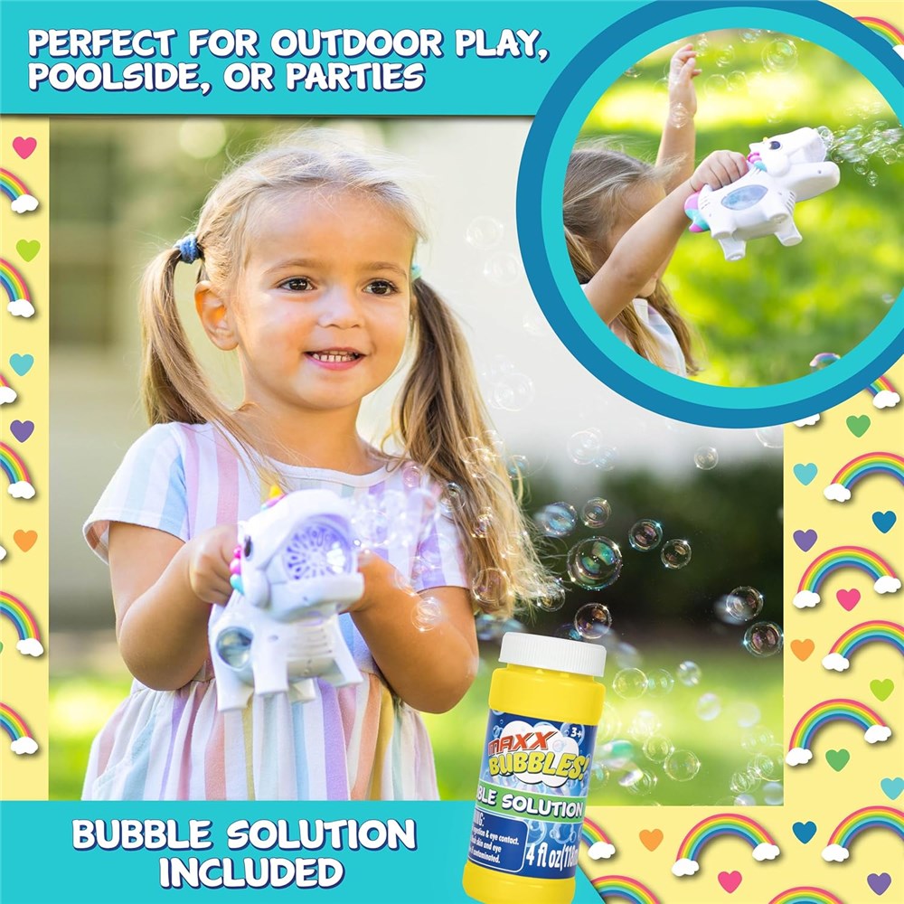 Handheld Unicorn Bubble Maker -MAXX Bubbles