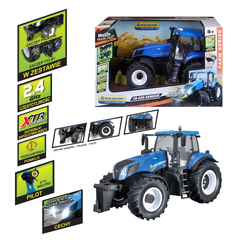New Holland Farm Tractor 1:16 RC 2.4GHz - Maisto