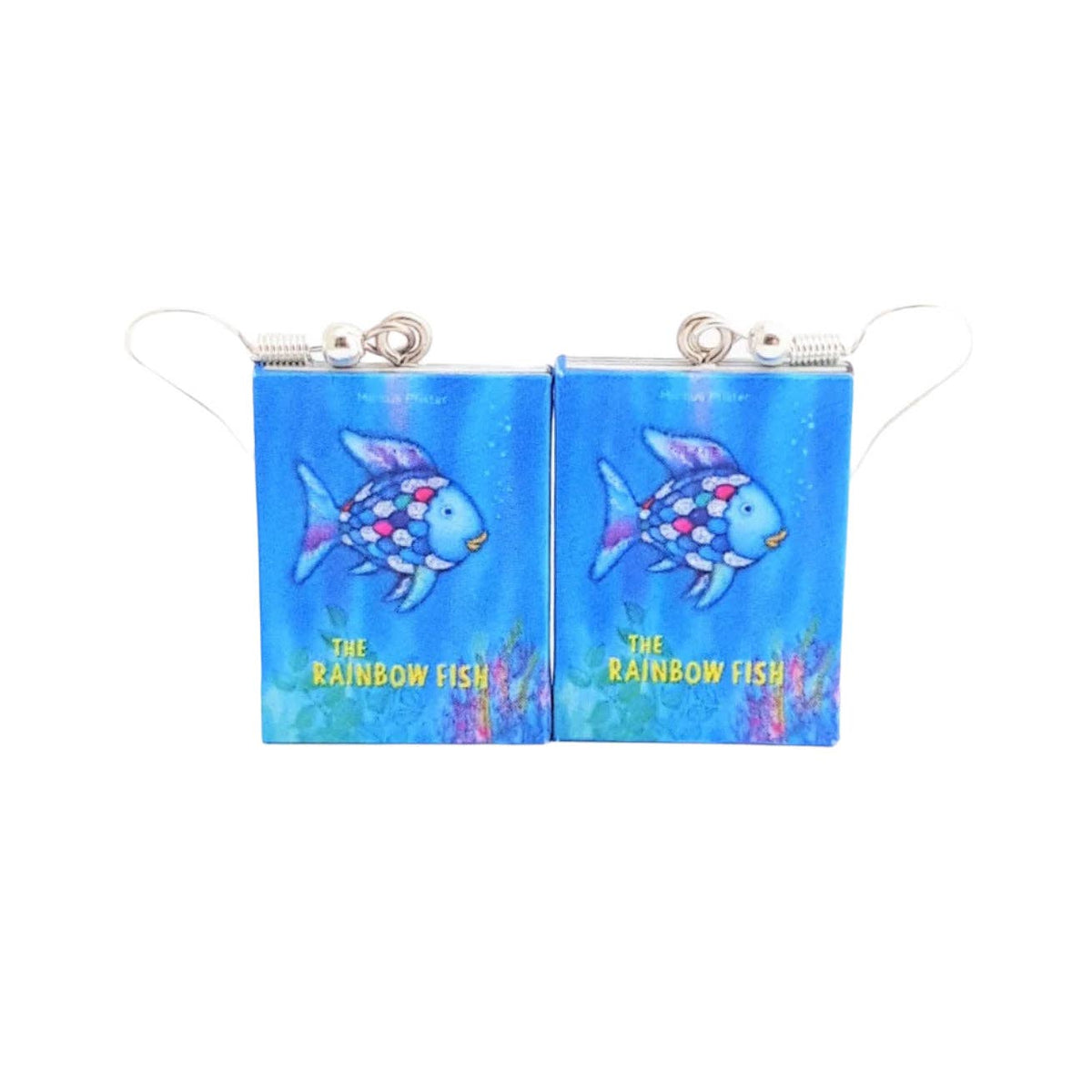The Rainbow Fish book earrings