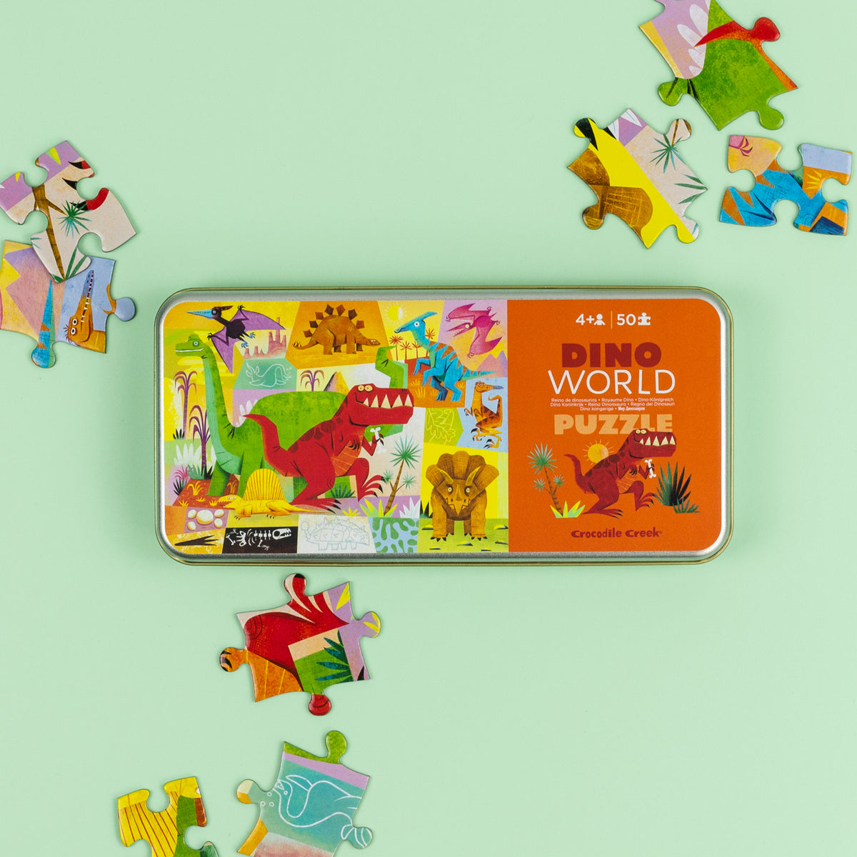 50pc Tin Puzzle  - Tiger Tribe
