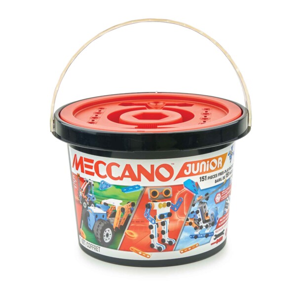 Junior Play Bucket 150pc Free Play - Meccano