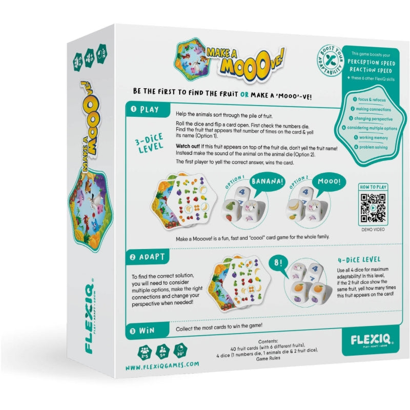 Make a Moove Card and Dice Game