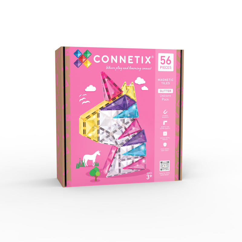 Glitter Unicorn 56pc - Connetix