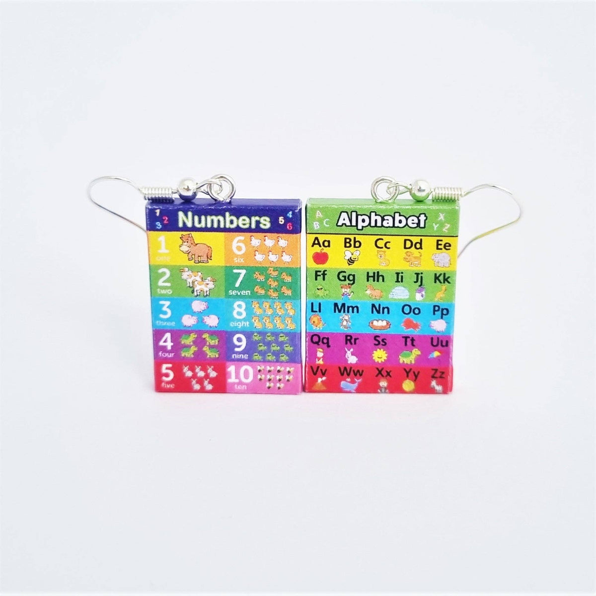 Numbers Chart earrings