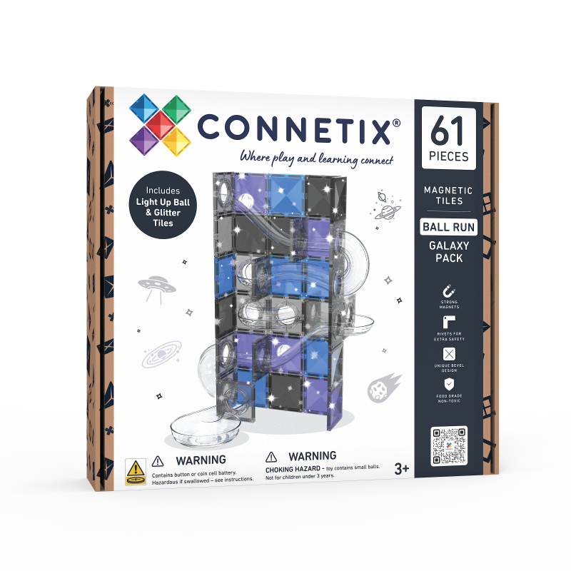 Ball Run Galaxy Pack 61pc - Connetix