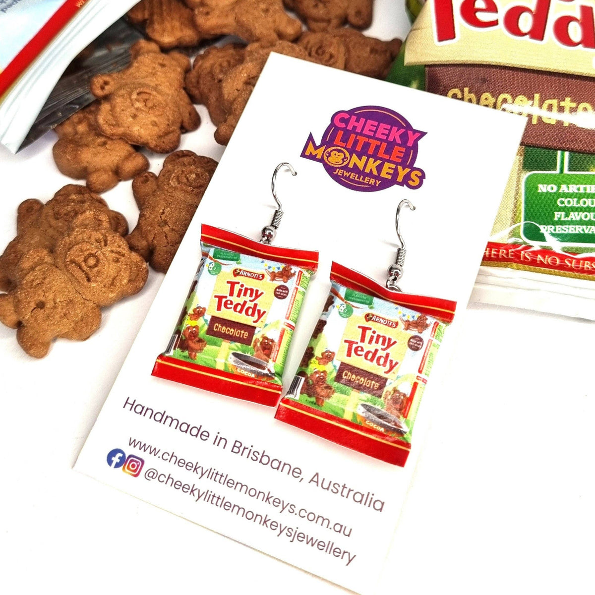 Tiny Teddy earrings