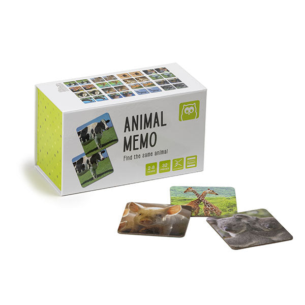 Animal Memo Memory Game  - Eureka Kids