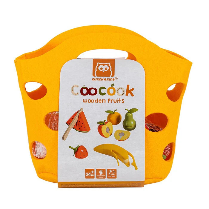 CooCook Wooden Fruit Playset