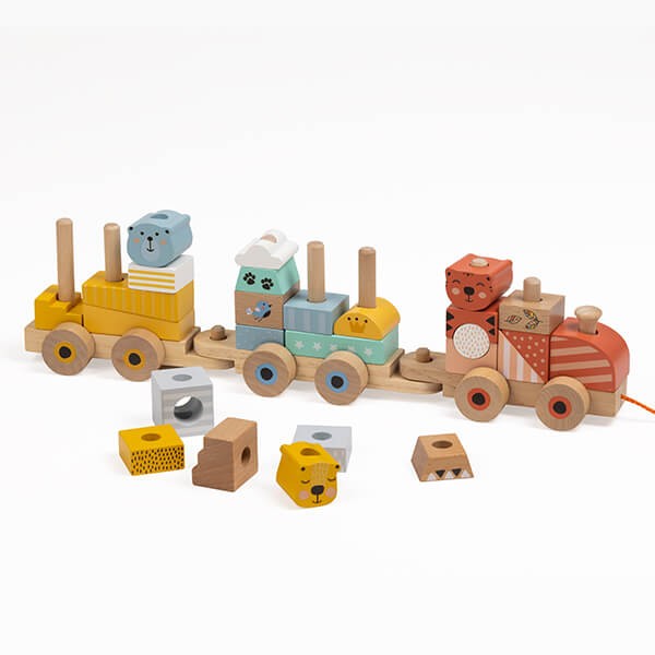 Pullalong Wooden Blocks Train - Eureka Kids