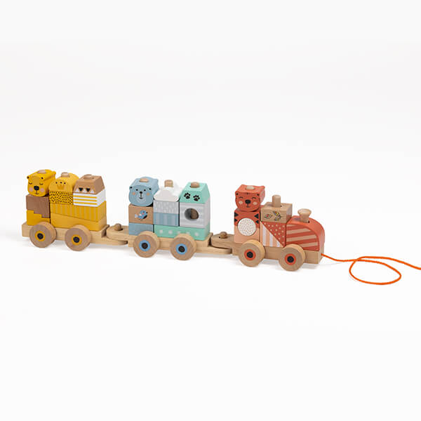 Pullalong Wooden Blocks Train - Eureka Kids