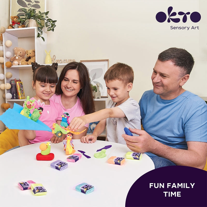 Sensory Art 24 Colours Air Clay Creativity Set - Okto