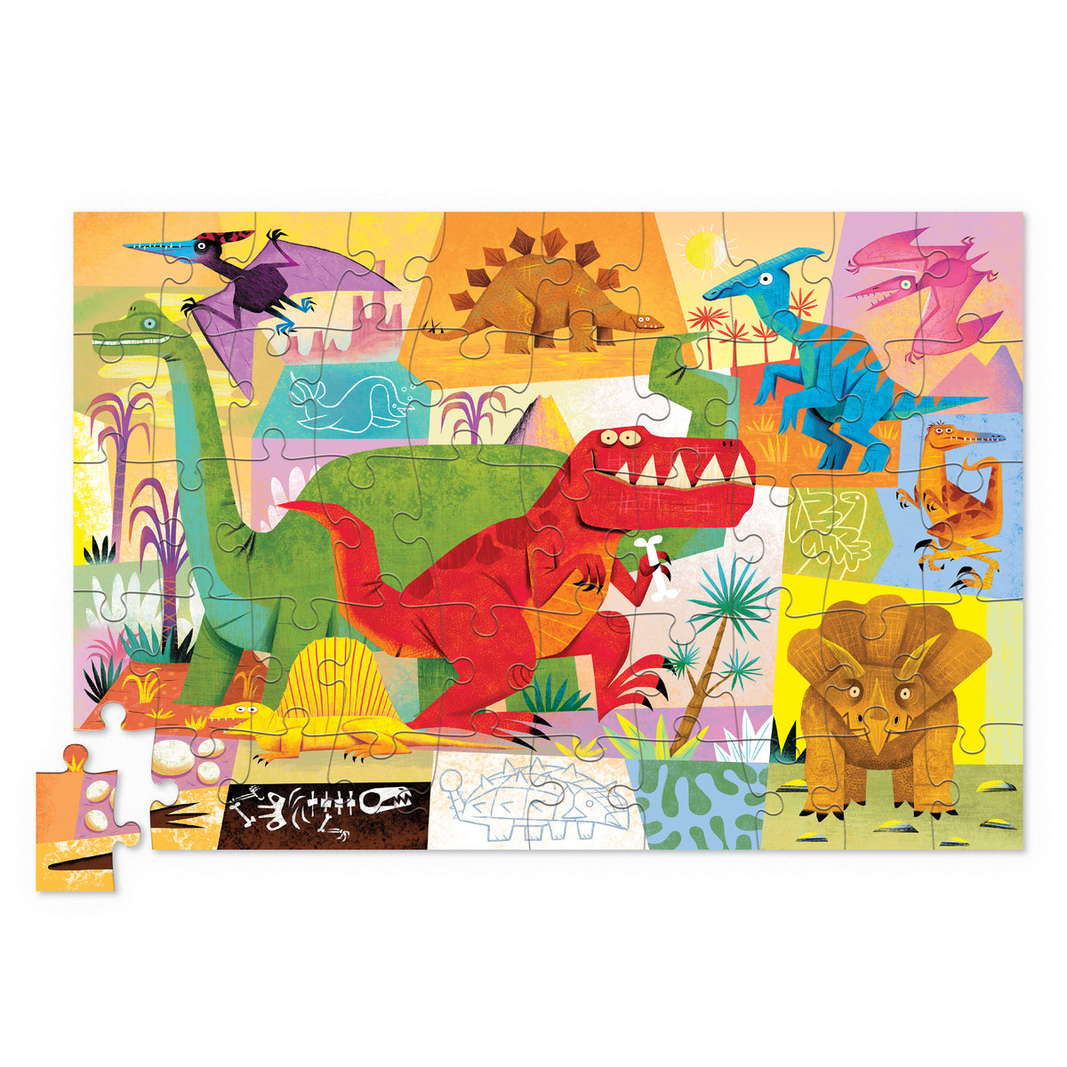 50pc Tin Puzzle  - Tiger Tribe