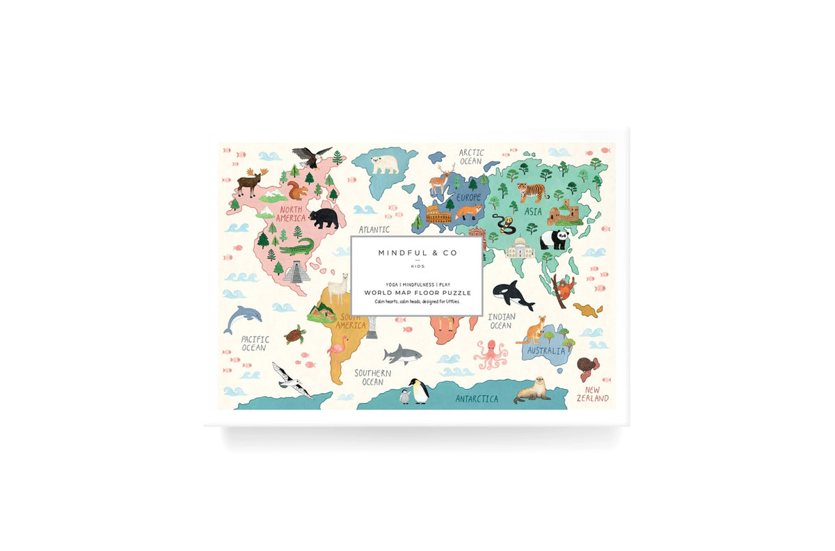 World Map Floor Puzzle - Mindful and Co