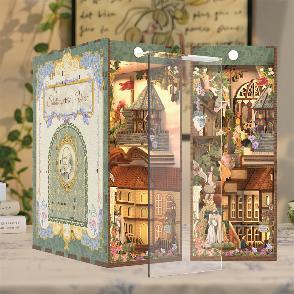 Shakespeares Verse DIY Book Nook Kit - Tonecheer