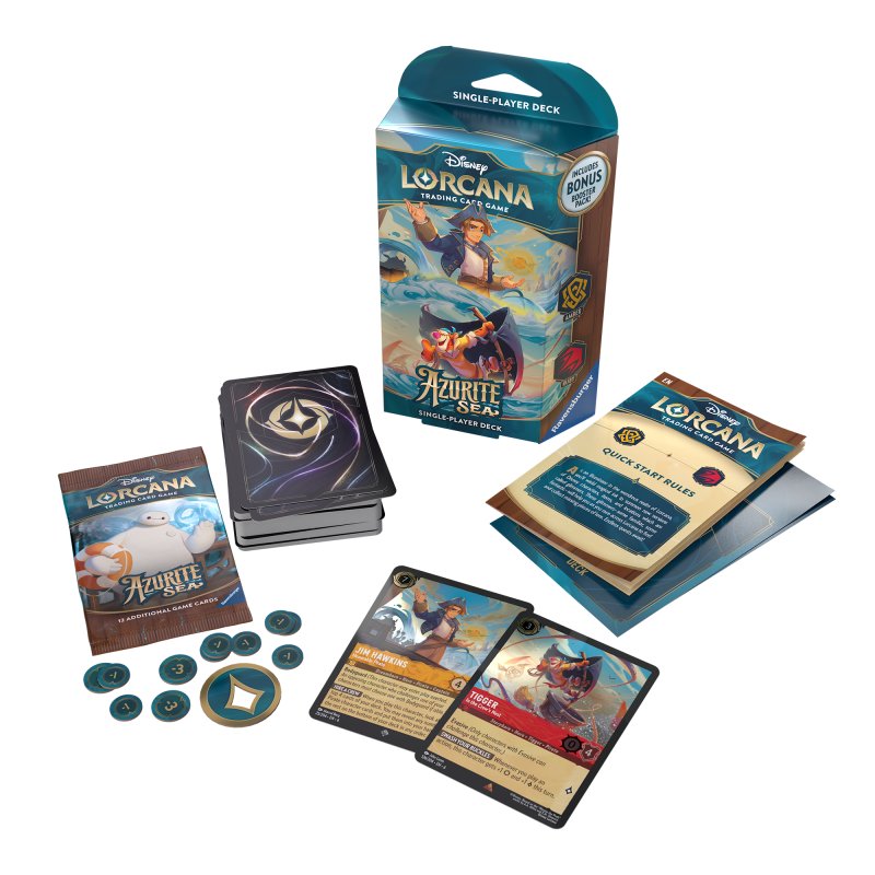 S6 Azurite Sea Single Player Starter Deck - Lorcana