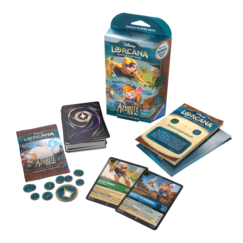 S6 Azurite Sea Single Player Starter Deck - Lorcana