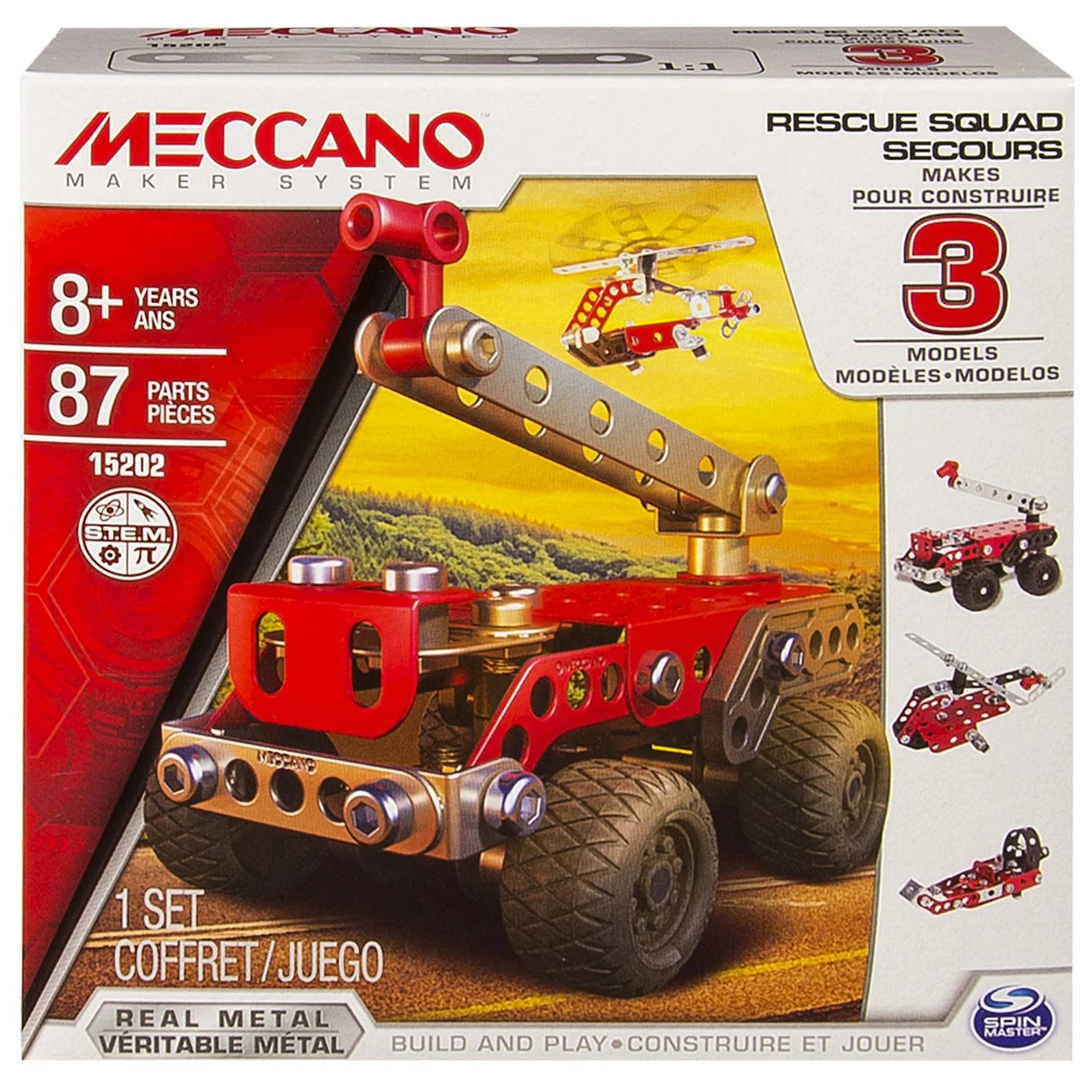3 Multi Model Set Rescue Squad - Meccano
