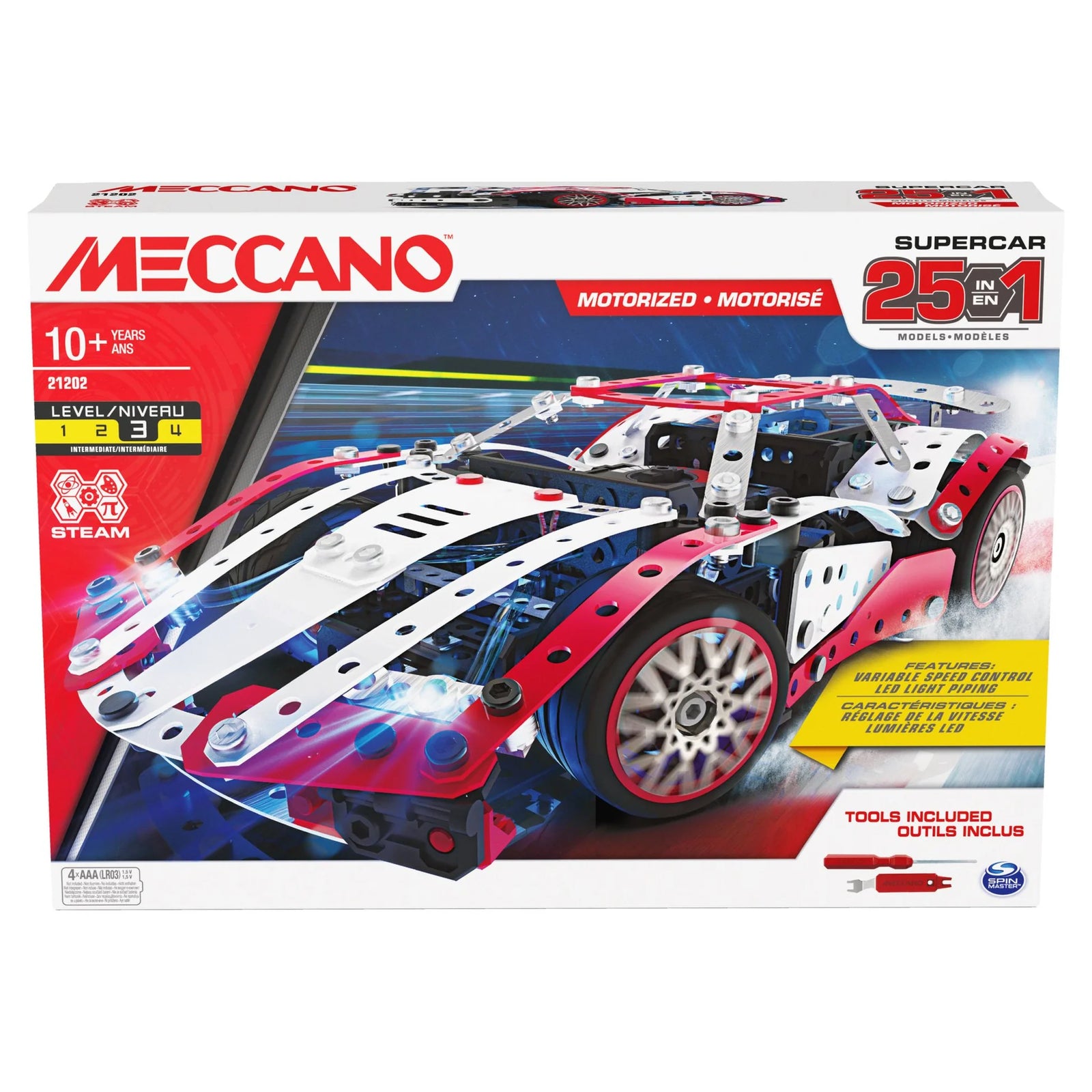 25 Multi Model Super Car Set - Meccano