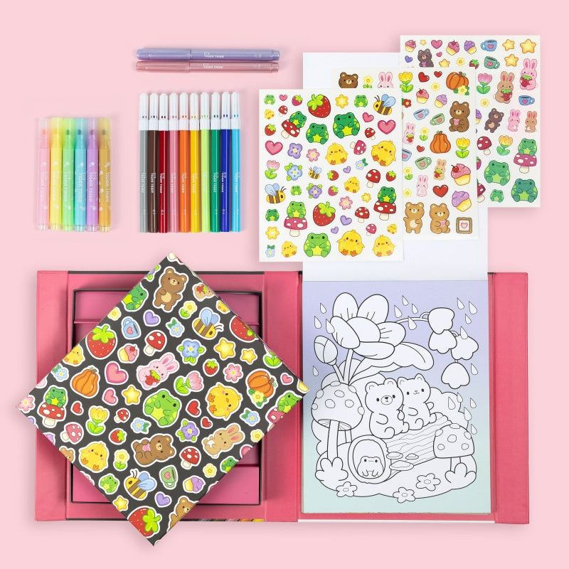 Great Big Colouring Set Magical Mini Worlds - Tiger Tribe