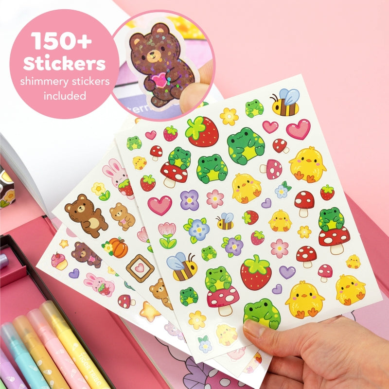 Great Big Colouring Set Magical Mini Worlds - Tiger Tribe