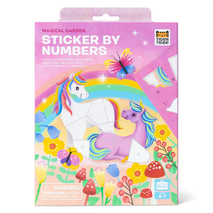 Sticker by Numbers Magical Garden - Tiger Tribe