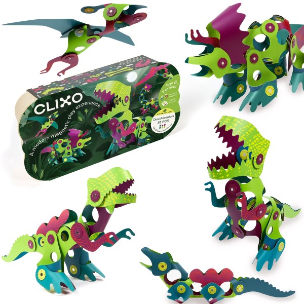 Dino Adventure Pack 36pcs - Clixo